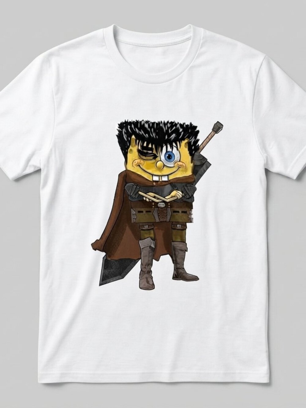 Funny SpongeBob x Berserk Guts Spongeguts SquarePants Shirt
